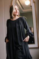 Loistan mekko-musta mekko-pitkähihainen mekko-feelK